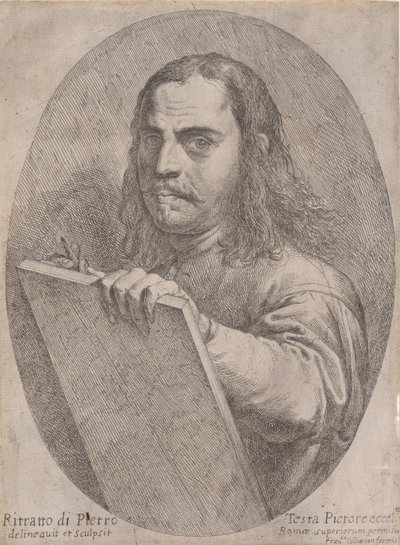 Autoportrét, ca. 1645. od Pietro Testa