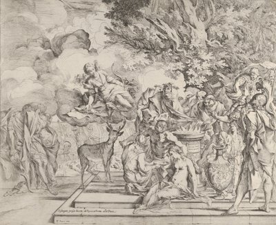 Oběť Ifigenie, ca. 1640-42. od Pietro Testa