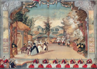 Joseph Haydn (1732-1809) na prvním představení své opery 