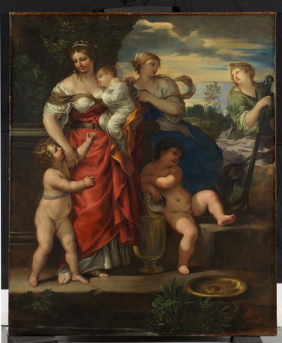 Faith, Hope and Charity, c.1640 (olej na plátně) od Pietro da Cortona