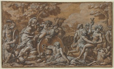 Bacchanal, 1600s. od Pietro da Cortona