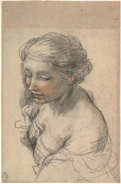 Busta mladé ženy otočená doleva, 1637 od Pietro da Cortona