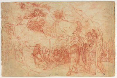 Římský velitel nařizuje útok od Pietro da Cortona