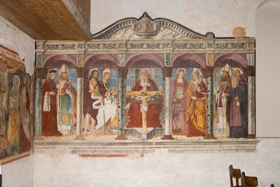 Kostel Saint Pietro and Paolo, Valvasone, Friuli, Itálie (freska) od Pietro da Vicenza