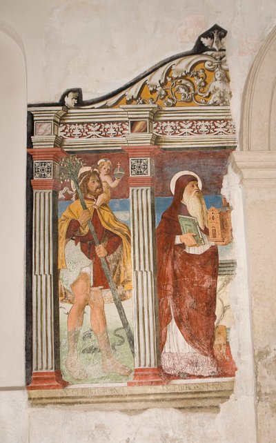 Kostel Saint Pietro and Paolo, Valvasone, Friuli, Itálie (freska) od Pietro da Vicenza
