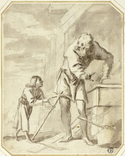 Svatý Josef s Ježíškem ve své truhlárně od Pietro della Vecchia