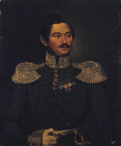 Portrét generála Ivana Alexejeviče Orlova 1795-1874, 1835 od Pimen Nikitich Orlov