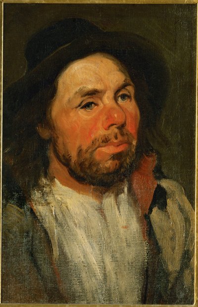 Farmář s kloboukem (olej na plátně) od Piotr Michalowski