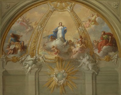 Neposkvrněné početí, kolem roku 1730 od Placido Costanzi