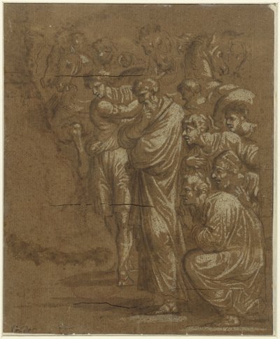 Klanění králů od Polidoro da Caravaggio (possibly)