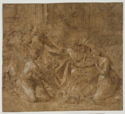 Klanění pastýřů od Polidoro da Caravaggio
