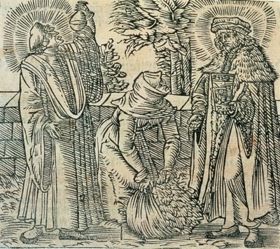 Sbírání bylin pro lékařství, 1534 od Polish School