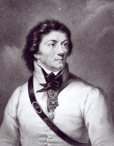 Portrét Tadeusze Kosciuszka, vyrytý Williamem Hollem (1807-71), kolem roku 1840 od Polish School