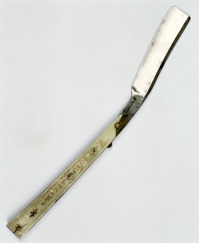 Prince Joseph Poniatowskis (1763-1813) břitva (ocel a kost) od Polish School