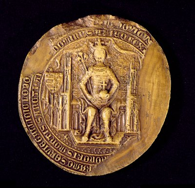 Pečeť Ludvíka I. (1326-82) Velikého, polského krále od Polish School