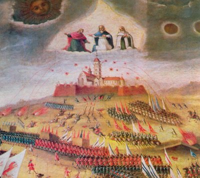 Švédské obléhání kláštera Jasna Gora v roce 1655 od Polish School