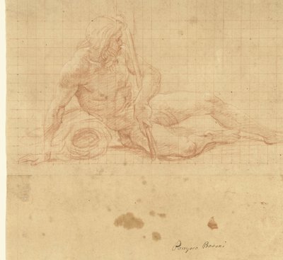 Ležící říční bůh od Pompeo Batoni