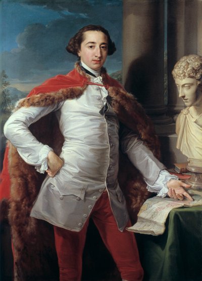 Portrét Richarda Millese, pravděpodobně 1760 od Pompeo Batoni