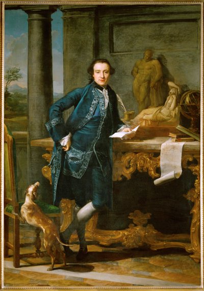 Charles John Crowle, gentleman, který přijel do Itálie na svou "Grand Tour"... od Pompeo Girolamo Batoni