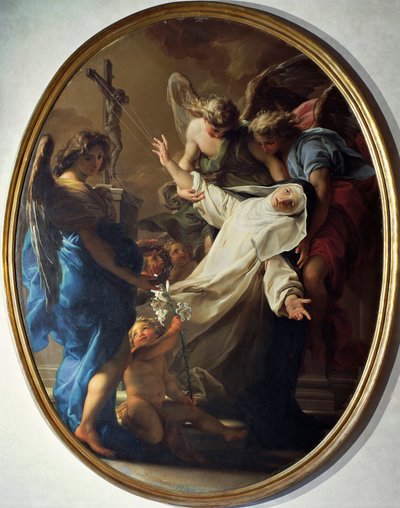 Extáze svaté Kateřiny Sienské od Pompeo Girolamo Batoni