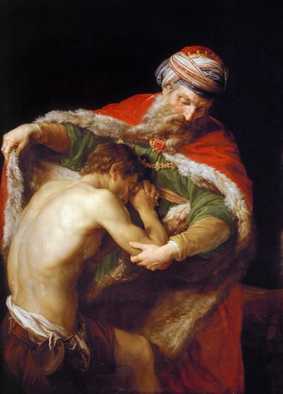 Návrat marnotratného syna, 1773 od Pompeo Girolamo Batoni