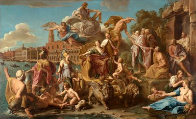 Triumf v Benátkách, 1737 od Pompeo Girolamo Batoni