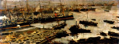 Janovský přístav, obraz od Marianiho od Pompeo Mariani