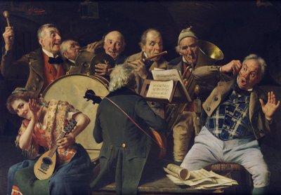 Zkouška orchestru, c. 1920 od Pompeo Massani