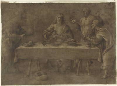 Jídlo v Emauzích od Pomponio Amalteo (attributed to)