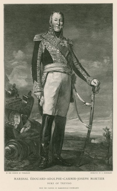 Maršál Edouard-Adolphe-Casimir-Joseph Mortier od Ponce Camus. Marie Nicholas
