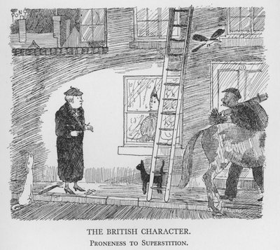 Britský charakter, sklon k pověrčivosti (litho) od Pont