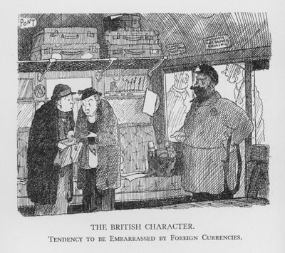 Britský charakter, tendence být zahanben cizími měnami (litho) od Pont