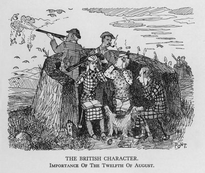 Britský charakter; Význam dvanáctého srpna (litho) od Pont