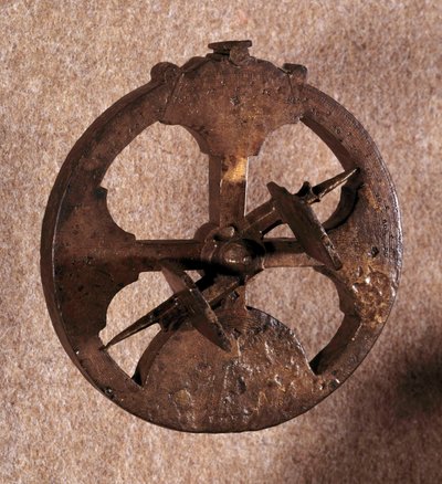 Astroláb, astronomický měřicí přístroj používaný navigátory. Vyrobeno v Portugalsku. 1648. od Portuguese School