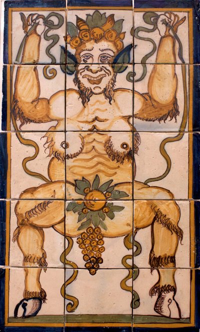 Bacchus - Obkladový panel Bacchus, portugalská továrna od Portuguese School