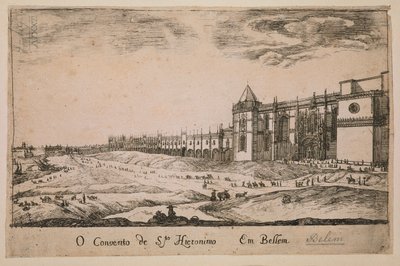 Klášter Jeronimos v okrese Belem, Portugalsko 1662 od Portuguese School
