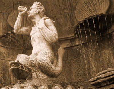 Fontána Triton, Svatyně Panny Marie Léčebné, Lamego, Portugalsko 1738 (kámen) od Portuguese School