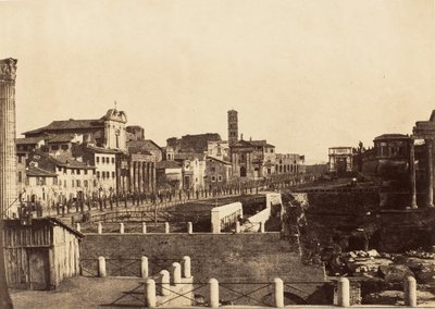 Fórum, Řím, 1853-56. od Possibly by Jane Martha St. John.