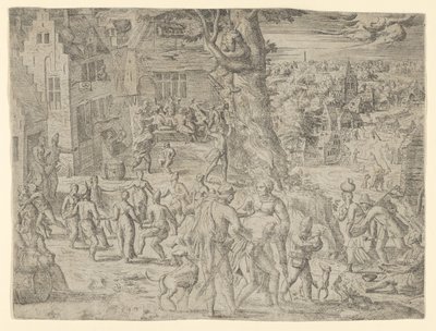 Vesnická pouť, 1549., 1549. od Possibly by Peeter van der Borcht.