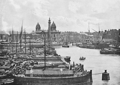 Hull, z Doků, c1896 od Poulton and Co