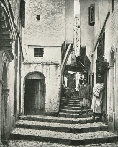 Rue de la Kasbah, Alžír, Alžírsko, 1895. od Poulton and Co