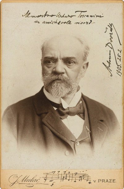 Portrét skladatele Antonína Dvořáka 1841-1904, c. 1900. od Prague . Photo studio J. Mulac