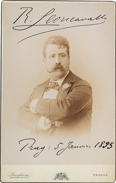Ruggiero Leoncavallo 1858-1919, 1895. od Prague . Photo studio Jan F.