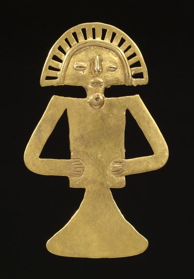 Figurální přívěsek, cca 700-1000 (zlato) od Pre Columbian Pre Columbian