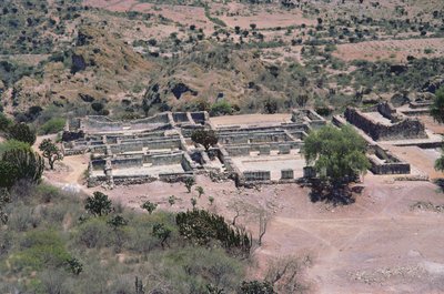 Letecký pohled na město, pozdní poklasické období od Pre Columbian