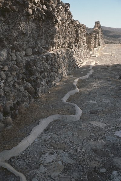 Zbytky městských hradeb, pozdní poklasické období od Pre Columbian