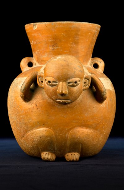 Váza s nosičem / Předkolumbovské umění (terakota) od Precolombian Precolombian