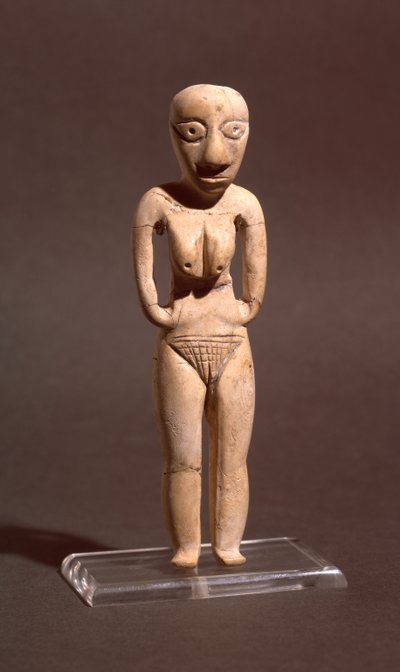 Figurka nahé ženy z badarského nebo raně neolitického období, asi 4000 př. n. l. od Predynastic Period Egyptian