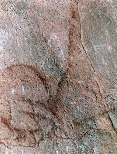 Postava "antilopy", skalní malba, paleolit (asi 40000-12000 př. n. l.) (foto) od Prehistoric Prehistoric
