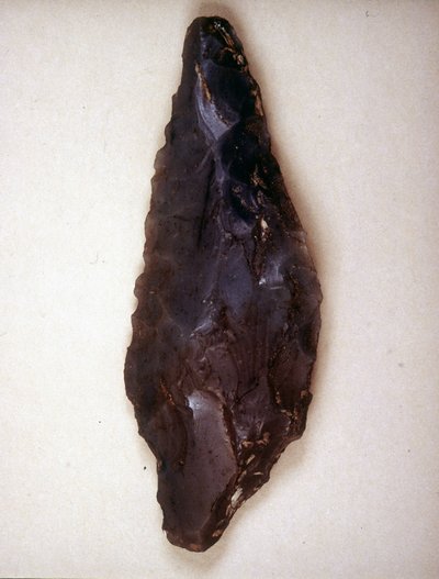 Šipky ukazují v pazourku. Varese. Archeologické muzeum v Miláně od Prehistoric Prehistoric